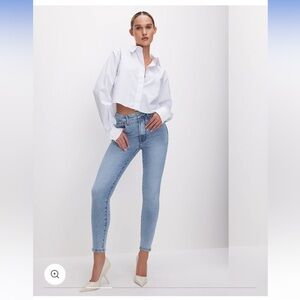 Good American - GOOD WAIST SKINNY CROPPED JEANS